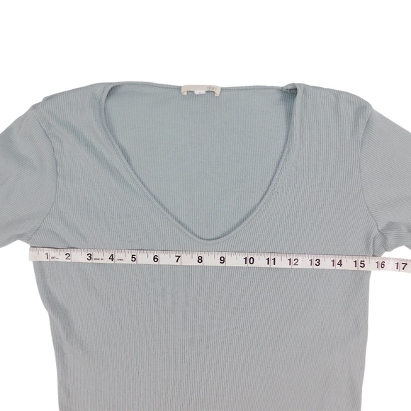 Skin Long Sleeve Ribbed Lounge Dress / Tunic – Size 2 (Light green) - Picture 4 of 6